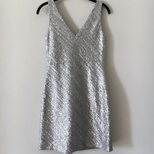 BR Monogram Silver Sleeveless Mini Dress